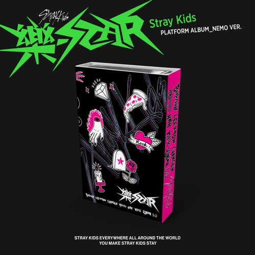 Stray Kids - 樂-STAR (PLATFORM ALBUM_NEMO VER.) + Random L Holder + Random Polaroid Photocard (JYP shop)