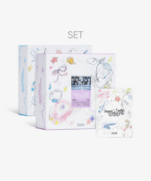 ILLIT - 1st Mini Album ['SUPER REAL ME' (Set) + 'SUPER REAL ME' (Weverse Albums ver.)] Set + Weverse Gift (WS)