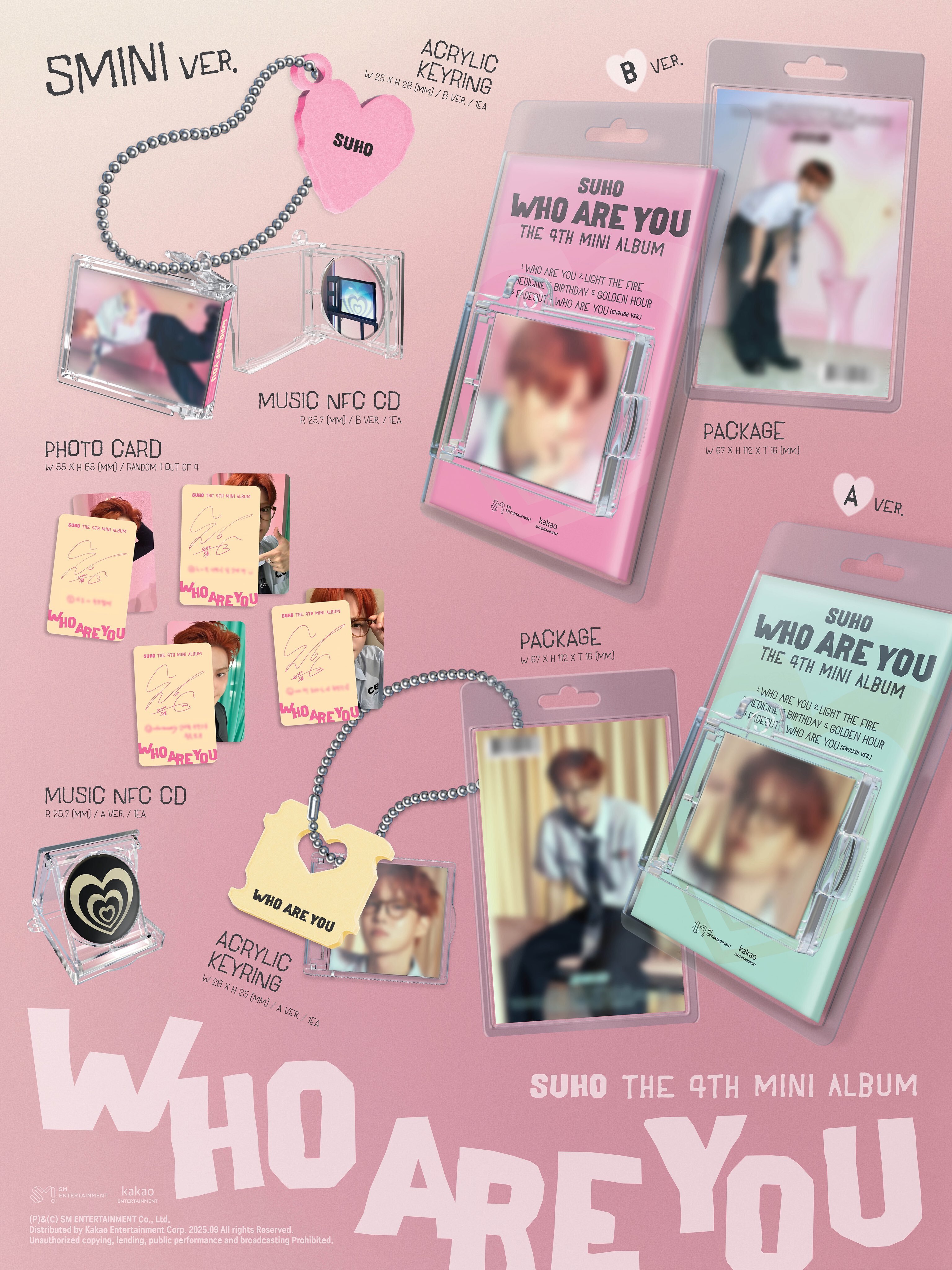 SUHO - 4th Mini Album [Who Are You] (SMini Ver.) (2types Random Ver.)