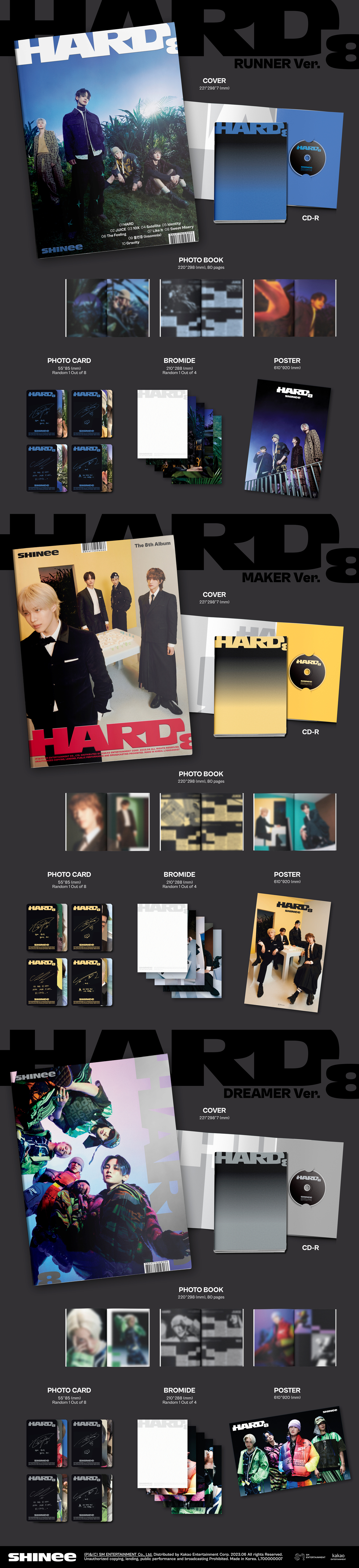 SHINee - The 8th Album [HARD] (Photo Book Ver.) - interAsia