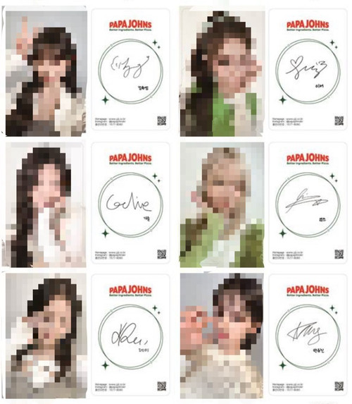 IVE - IVE papajohns フォトカード　セット IVE - PAPA JOHNS X IVE PHOTOCARD SET | K-MONSTAR
