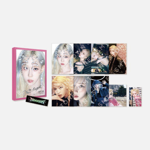 aespa STAR+ING クリスマス限定 トレカ ４枚セット C Aespa 2024 Pink Christmas Photocard Random Pack Karina Winter