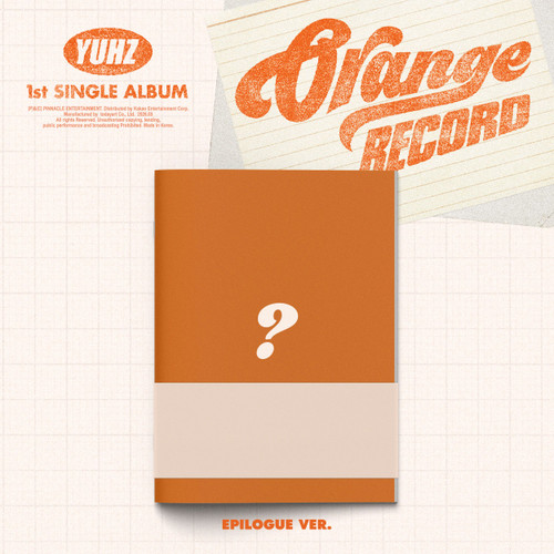 YUHZ - 1st Single Album [Orange Record] Kiwee Album (Epilogue ver