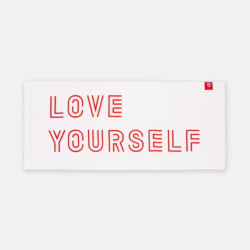 BTS スローガン　loveyourself 公式 BTS World Tour [LOVE YOURSELF] Official MD - TOWEL - interAsia