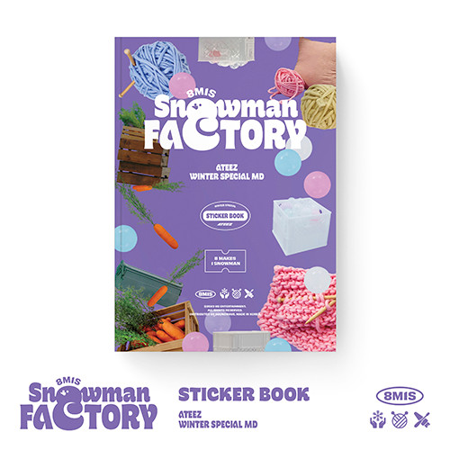 ATEEZ - [SNOWMAN FACTORY] Official MD STICKER BOOK - interAsia