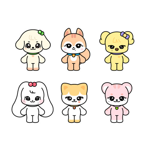 IVE - OFFICIAL MD [IVE CHARACTER PLUSH DOLL MINIVE] (CHEEZ