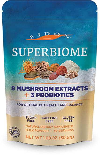 SuperBiome Mushroom Probiotic Powder Front