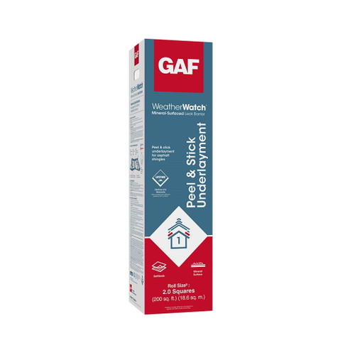 GAF - WeatherWatch 200 sq. ft. Mineral-Surfaced Peel and Stick Roof Leak Barrier Roll