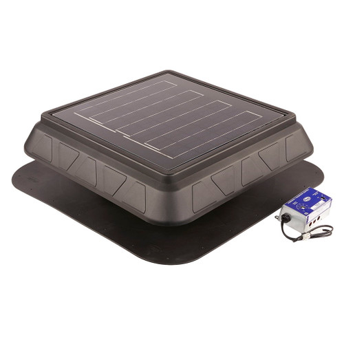 GAF - Master Flow - 25-Watt Low Profile Solar Powered Roof Mount Exhaust Fan