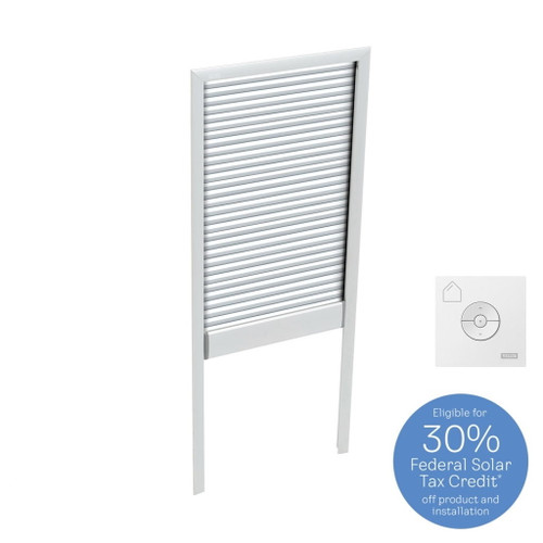 White Solar Powered Room Darkening Shade for Skylight Models VS C06, VSS C06, VSE C06
