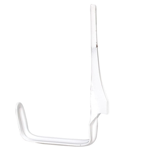 3" Rd Wood Hook White