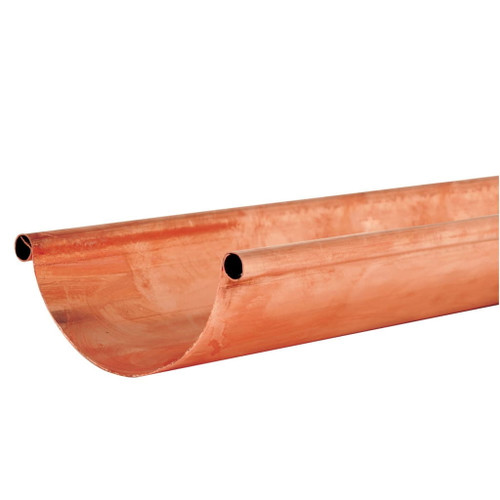 5" H/R Royal Brown Gutter - 10' Lengths