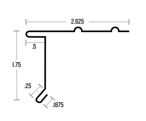 Odlr Drip Edge-White Aluminum