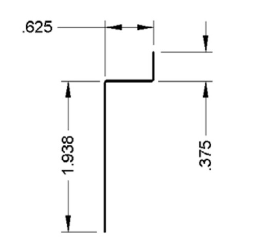 Z Bar 5/8" Brown Aluminum 10'