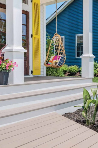 Azek Grooved Deck Plank 1X6X20 - Slate Gray