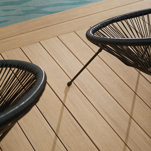 Azek Solid Deck Plank 1X8X16 - Weathered Teak