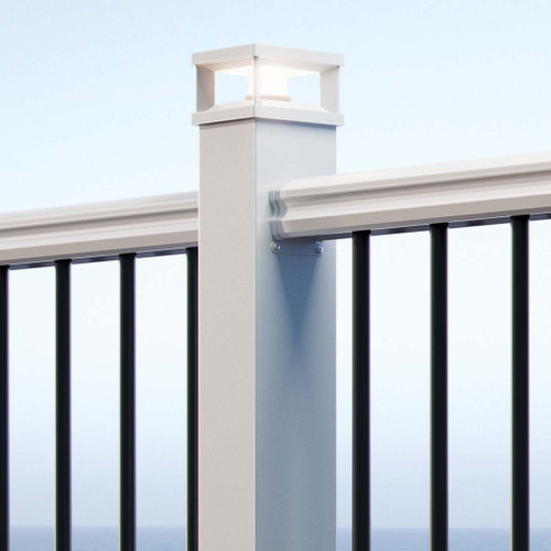 Timbertech Radiance Rail Express 4 Post Cap - White