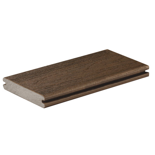Composite Reserve 5/4" X 6" X 12' Grooved Composite Deck Board - Dark Roast