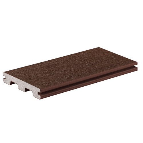 Composite Terrain 5/4" X 6" X 12' Grooved Composite Deck Board - Rustic Elm