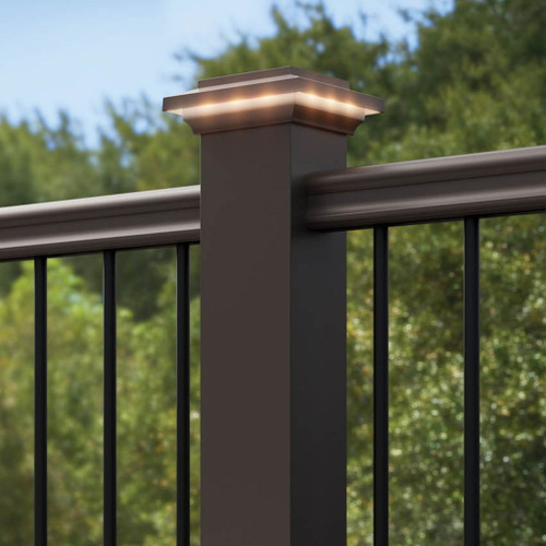 Classic Composite Series 8' Composite Radiancerail Top Rail - Matte Espresso