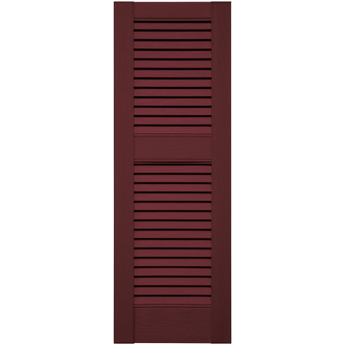 MA Louvered Shutter 12X52 78 - Wineberry