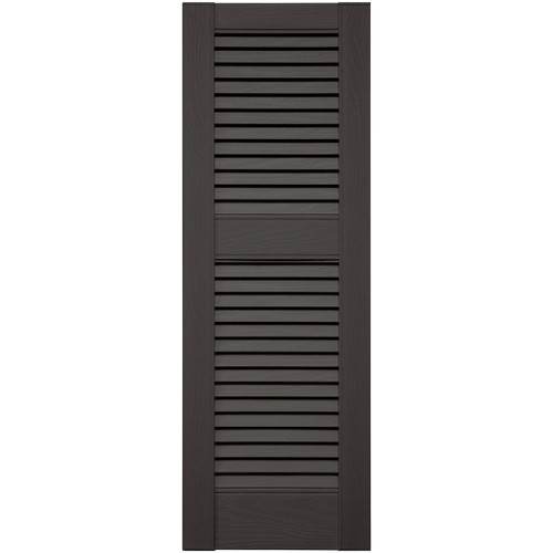 MA Louvered Shutter 12X55 18 - Tuxedo Gray