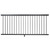 Impression Rail Express 8' x 42" Universal Aluminum Level Application Rail Kit (Top Rail Sold Seperately) - Black