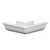 6" H/R Inside Mitre White