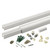 Classic Composite Series 8' Composite Universal Custom Rail Pack - White