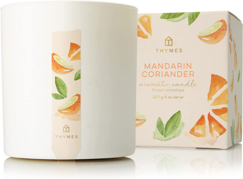 Thymes Mandarin and Coriander Poured Candle 8 oz 227 g