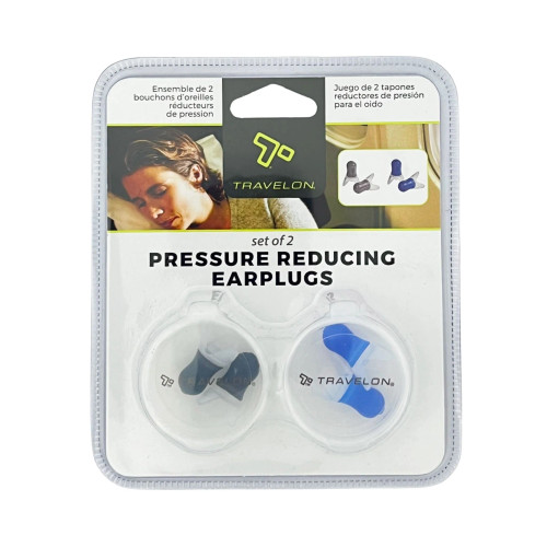 Travelon Ear Plugs Set of 2 in case pressure reducing