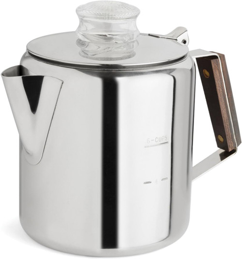 Tops 6 Cup Stainless Steel Coffee Percolator