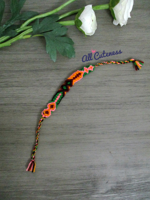 Handmade Woven Friendship Bracelet: Caribbean
