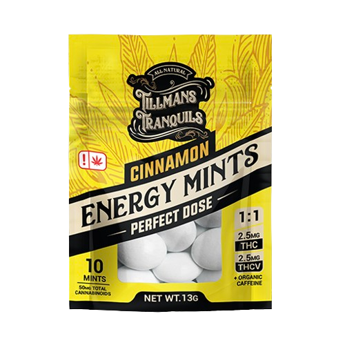 Tillmans Tranquils Cinnamon Energy Mints | 2.5mg D9 + 2.5mg THCv