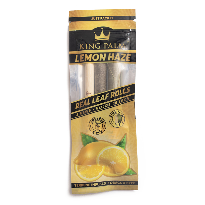 King Palm Lemon Haze Mini Wraps 2pk