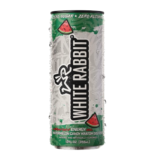 White Rabbit Kratom Seltzer – 45mg Natural Energy Drink