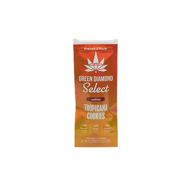 Green Diamond THCA Diamond Pre-Rolls – Tropicana Cookies Sativa (2ct)