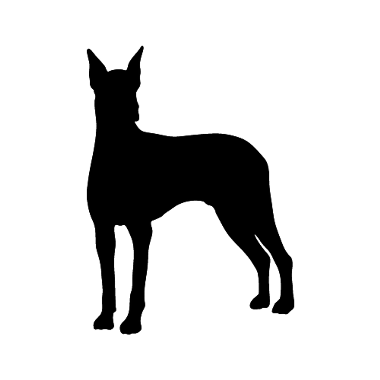 Doberman Stdw Ver5 Guard Dog And Vinyl Sticker