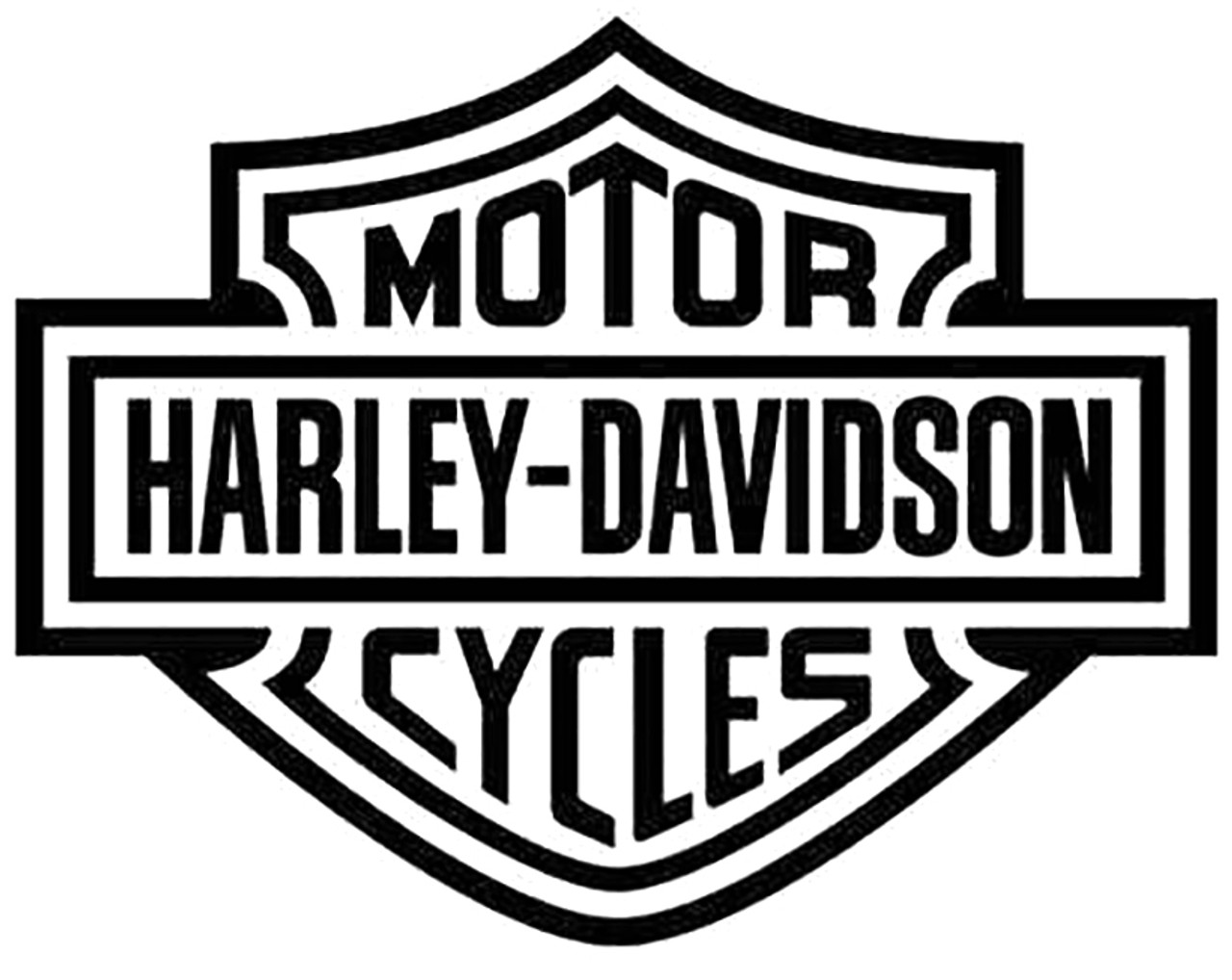 Motorcycle s Harley  Davidson Shield Style 1 Vinyl Sticker 