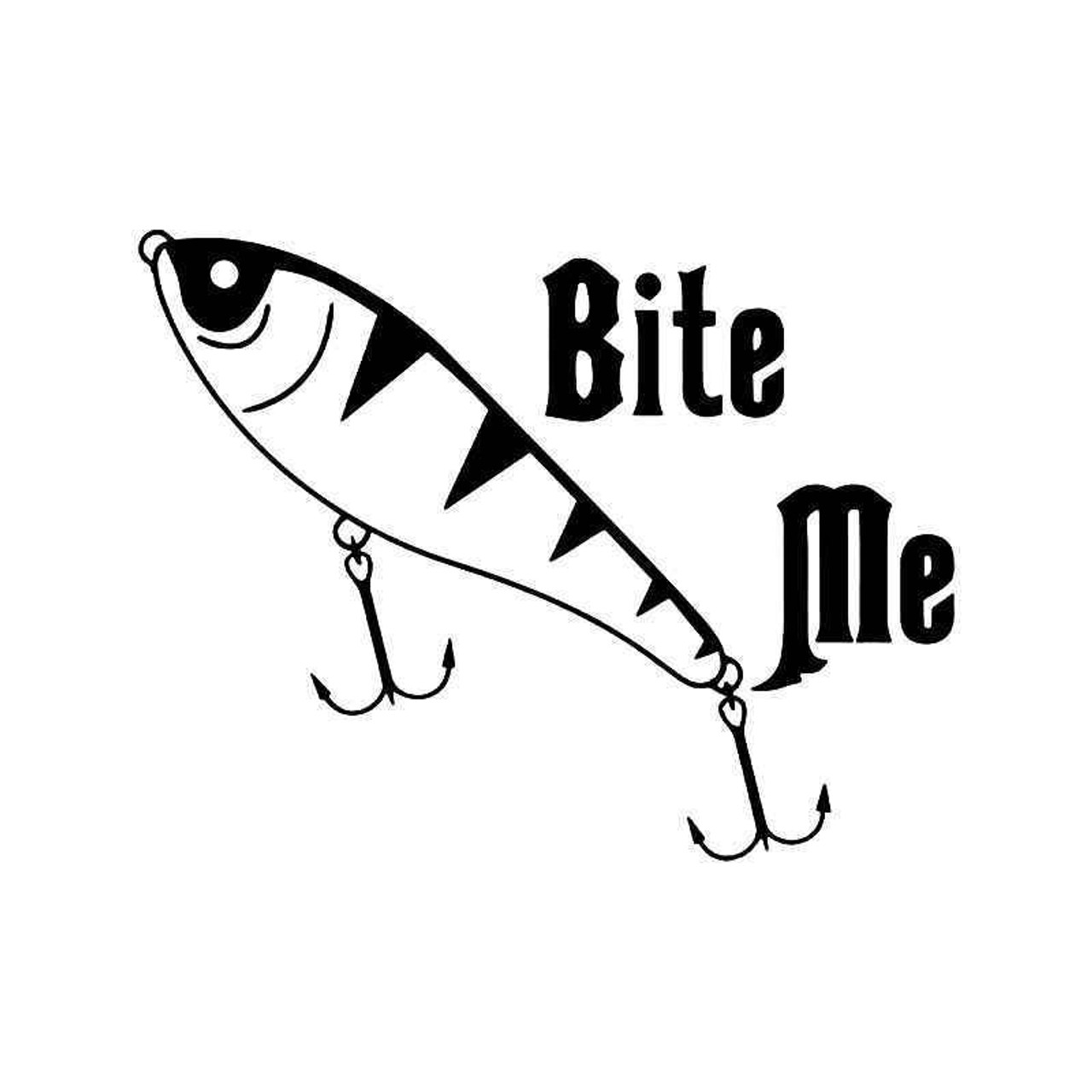 Download Bite Me Fish Fishing Lure Vinyl Sticker