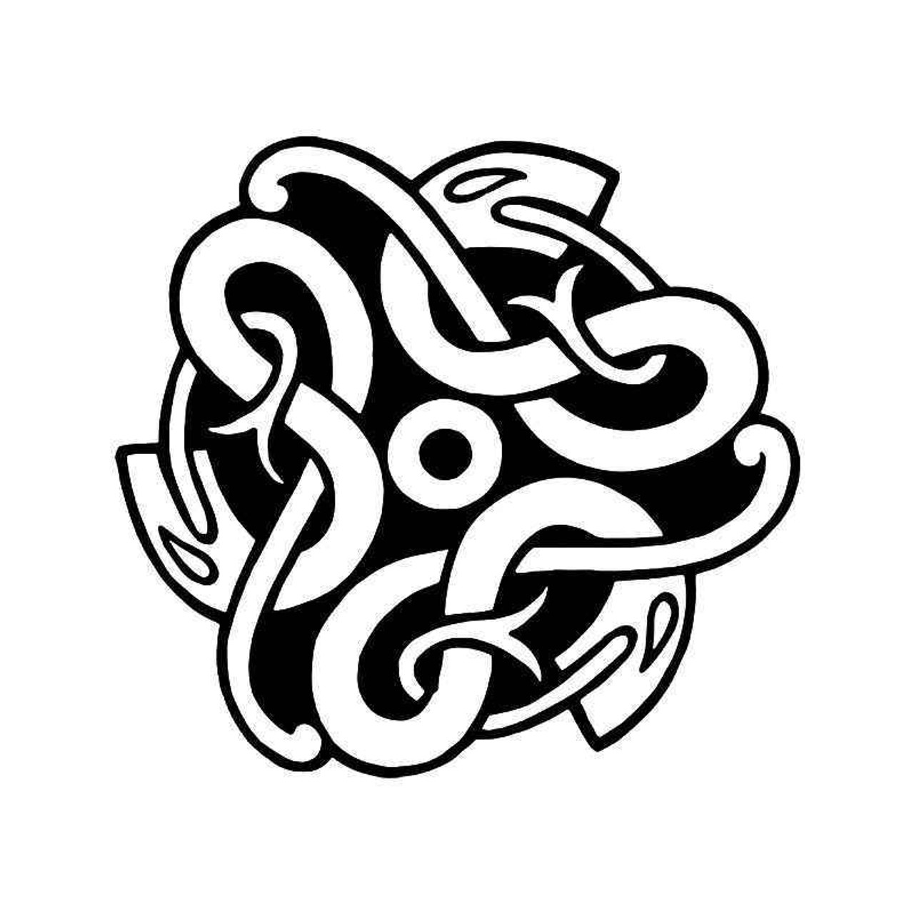 Celtic Knot Snake 2 Vinyl Sticker
