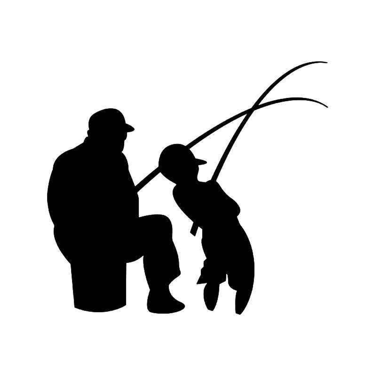 Download Father Son Fishing Vinyl Sticker