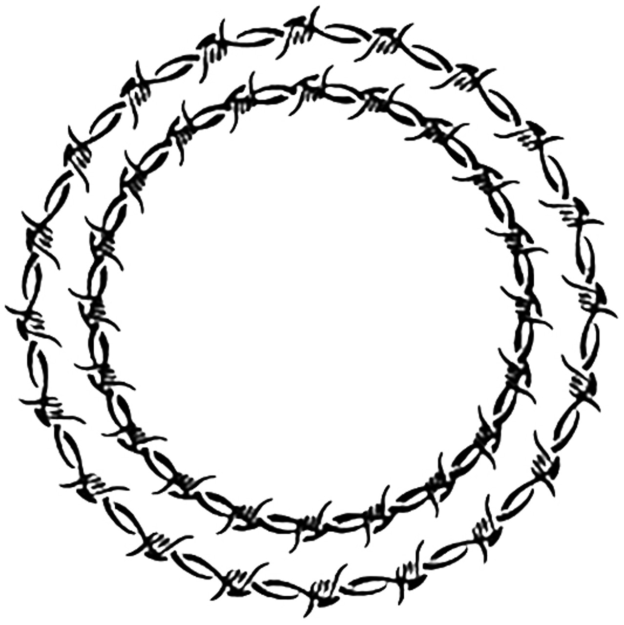 barbed wire circle