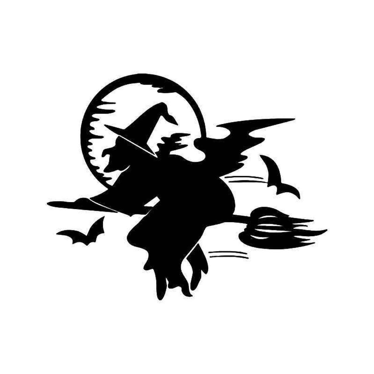 Halloween Witch  Vinyl Sticker 