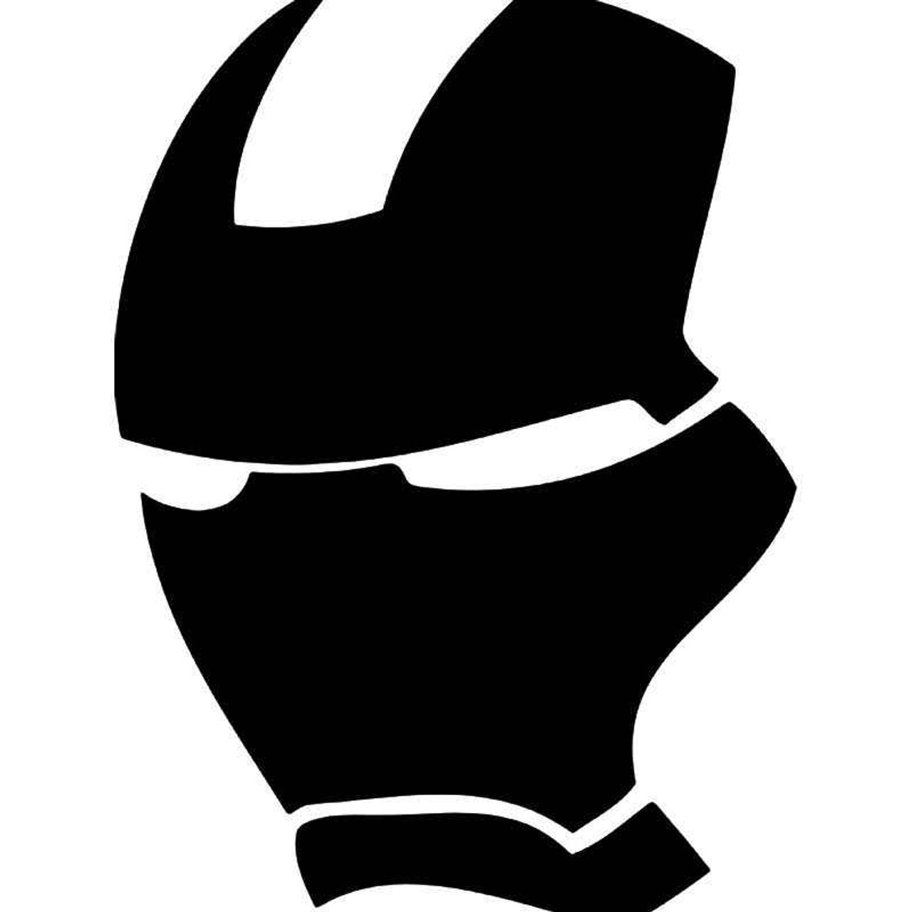 ironman mask 1 vinyl sticker