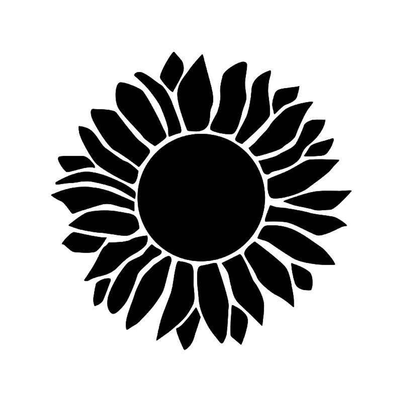 Free Free 83 Half Sunflower Svg Black And White SVG PNG EPS DXF File