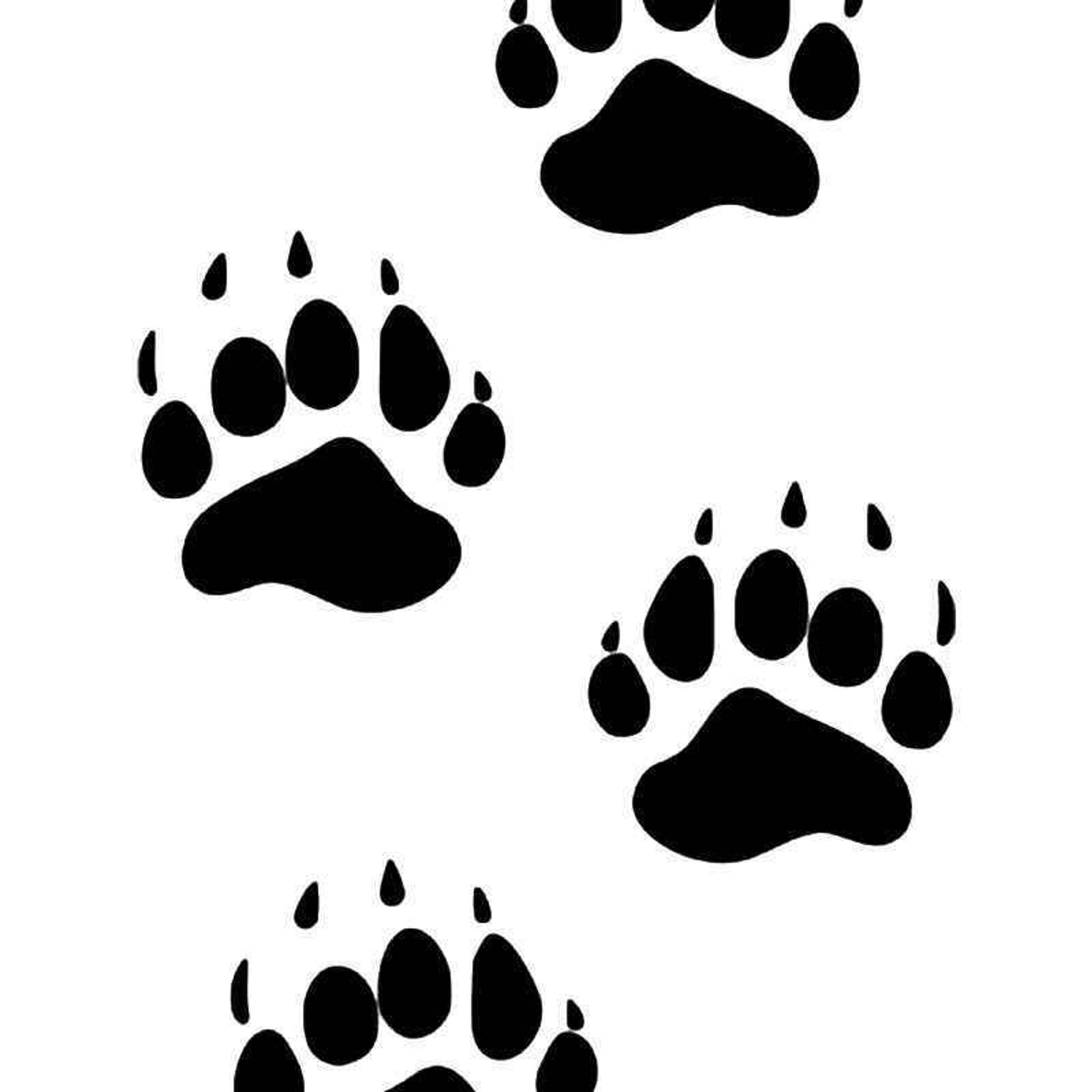 Printable Bear Paw Pattern