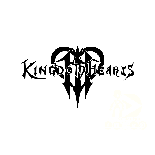 Kingdom Hearts 3 Logo  Vinyl Decal High glossy, premium 3 mill vinyl, with a life span of 5 - 7 years!