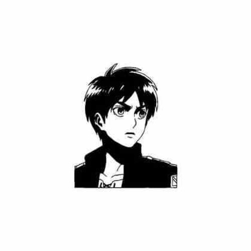 Attack on Titan Eren Yeager      Vinyl Decal Sticker High glossy, premium 3 mill vinyl, with a life span of 5 - 7 years!