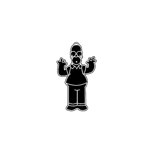 Homer Simpson ver1  Vinyl Decal High glossy, premium 3 mill vinyl, with a life span of 5 - 7 years!